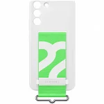 Husa de protectie Samsung Silicone Cover with Strappentru Galaxy S22+, White