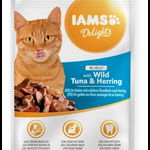 IAMS Cat Adult All Breeds Tuna & Herring In Jelly ton si hering in jeleu 85g hrana pisica, IAMS