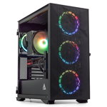 PC Gaming DRAGON Legendar Plus, AMD Ryzen 7 7700 3.8GHz, 32GB DDR5, 2TB SSD, RX 7700 XT 12GB GDDR6, Iluminare RGB, 