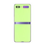 Set Folii Skin Acoperire 360 Compatibile cu Samsung Galaxy Z Flip (2020) (Set 2) - ApcGsm Wraps Glow Green