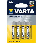 Baterii Varta Supelife AA 1.5V, zinc carbon, set 4 bucati, Varta
