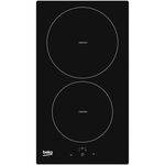 Plita incorporabila Beko HDMI32400DT, 3600 W, Inductie, 2 zone de gatit, Booster, Timer, Control touch, Stop & Go, SlimDesign, Indicator caldura reziduala, 30 cm (Negru), Beko