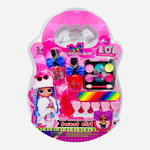 Set de farduri si cosmetice manichiura/pedichiura pentru fetite, tip Lol Surprise, multicolor, +3ani