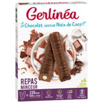 Batoane ciocolata cu cocos, 372g, Gerlinea, Gerlinea