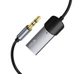 Adaptor audio Tech-Protect UltraBoost AUX, USB la jack 3.5 mm, Bluetooth 5.0, Lungime 1m, Gri, TECH-PROTECT