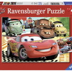 Puzzle cu masinute cars 2x24 piese ravensburger, Ravensburger