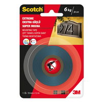 Banda dublu adeziva 3M Scotch, pentru oglinzi, 19 mm, L 1.5 m, negru