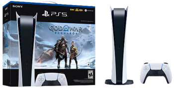 Consola Sony PlayStation 5 (PS5), 825GB, Digital Edition (Alb) + God of War Ragnarok