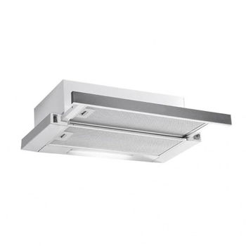 Hota inox incorporabila Zilan, 190 W, 61 dB, 3 viteze, 420 mc/h, 2 motoare, lumina LED, filtru lavabil, Alb, Zilan