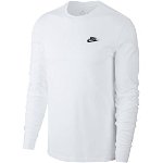 Nike, Bluza relaxed fit cu logo brodat Sportswear Club, Alb, S