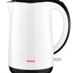 Fierbator Tefal Safe'Tea KO260830, 2150W, capacitate 1.7L, oprire automata, Alb/Negru