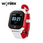 Ceas Smartwatch Pentru Copii Wonlex GW700S cu Functie Telefon Localizare GPS Pedometru SOS IP67 - Alb-Rosu gw700s-alb-rosu