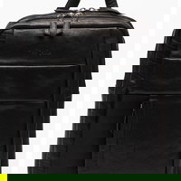 Pierre Cardin, Rucsac de piele cu buzunare multiple, Negru