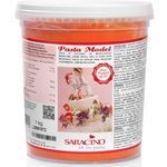 Pasta de zahar pentru modelat, Portocaliu, Saracino, 1 kg