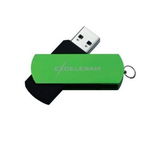 Memorie USB Exceleram USB 2.0 16GB P2 verde cu negru