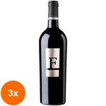 Set 3 x Vin Rosu F Negroamaro Salento IGP San Marzano 14,5% Alcool 750 ml