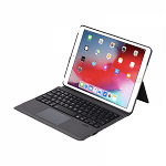 Husa carcasa stand cu tastatura si touchpad pentru iPad 9.7 2017/2018 Air 2 Pro 9.7 din piele ecologica cu suport touchpen negru, krasscom