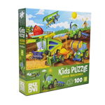 Puzzle 100 De Piese Masini Agricole, 