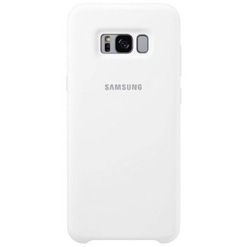 Samsung Capac protectie spate Silicon White pentru G955 Galaxy S8 Plus