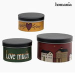 Cutie Decorativă Homania 2687 (3 pcs) Rotundă