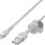 Cablu USB la Lightning Belkin CAA010BT2MWH Alb 2 m