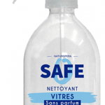 Detergent BIO pentru geamuri cu pulverizator, fara parfum, fara alergeni Safe, Safe