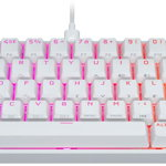 Tastatura Gaming Corsair K65 RGB MINI White Cherry MX Red Mecanica