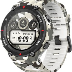 Smartwatch Huami Amazfit T-REX, Display AMOLED 1.3", Bluetooth, GPS, Android/iOS (Alb/Negru)