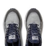 Jack & Jones, Pantofi sport cu garnituri de piele intoarsa ecologica, Gri, Gri inchis, 43