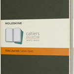 Set 3 caiete - Moleskine Cahier - Large, Ruled - Myrtle Green | Moleskine, Moleskine