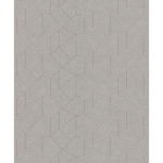 Tapet modern Erisman 10062-02, gri-argintiu, vinil cu design geometric, 53 cm x 10 m, Erismann