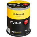 Mediu de Stocare 1x100 DVD-R 4,7GB 16x Speed, Cakebox, Intenso