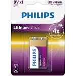 Baterie Philips Lithium Ultra 9V, 1 buc