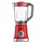 Blender Mesko MS 4079r, 1000W, 2 viteze, 1,8 L, 4 lame, Pulse, Rosu, Mesko