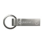 Flash Drive 128GB USB 2.0 Carcasa Metalica, Platinet