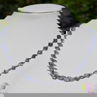 Colier iolith oval neregulat 8-9mm, StoneMania Bijou