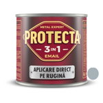 Vopsea alchidica/email Protecta 3 in 1, gri deschis, interior/exterior, 0,5 L, Protecta