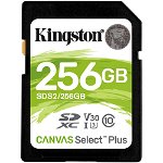 Card de Memorie SD Kingston Canvas Select Plus, 256GB, Class 10, Kingston