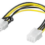 Cablu adaptor alimentare PCI express 6p - 8p Goobay, Goobay