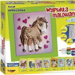 Carte de colorat convexă Appaloosa Pony + joc de memorie, Mirage