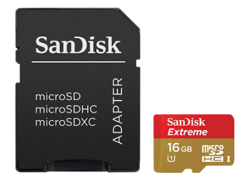 SanDisk Extreme Plus microSDHC 16GB