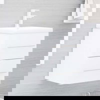 vidaXL Dulap cu chiuveta incorporata alb lemn prelucrat