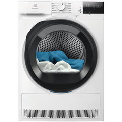 Uscator de rufe Electrolux EW6D285AE, Pompa de caldura, 8 kg, Clasa A+++, Inverter, MixCare, SensiCare, EasyClean, Alb