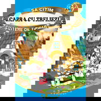 Carte de povesti engros. Sa citim cu litere mari de tipar. Capra cu trei iezi, 