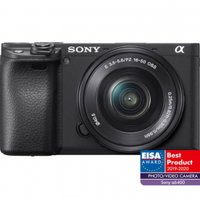 Aparat foto mirrorless SONY Alpha ILCE-6400AKB, 24.2MP, 4K, Wi-Fi, negru + Obiectiv SELP16502