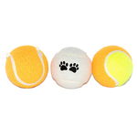 Jucarie pentru caini 4Dog, Mingi tenis, 3 buc