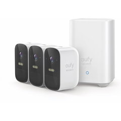 Kit supraveghere video eufyCam 2C Security wireless, HD 1080p, IP67, Nightvision, 3 camere video, eufy