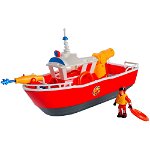 Barca Simba Fireman Sam Titan Fireboat 32 cm cu figurina si accesorii, Simba