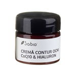 Cremă contur ochi cu Acid Hialuronic și Coenzima Q10, Sabio (Concentratie: Crema pentru ochi, Gramaj: 15 ml), SABIO