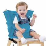 Suport portabil de siguranta, atasabil la scaun, pentru copii, Aexya, albastru, Aexya